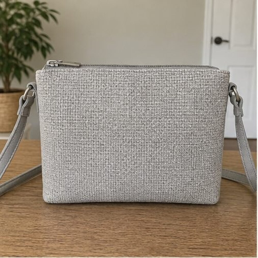 Mauve Saffiano Crossbody Bag